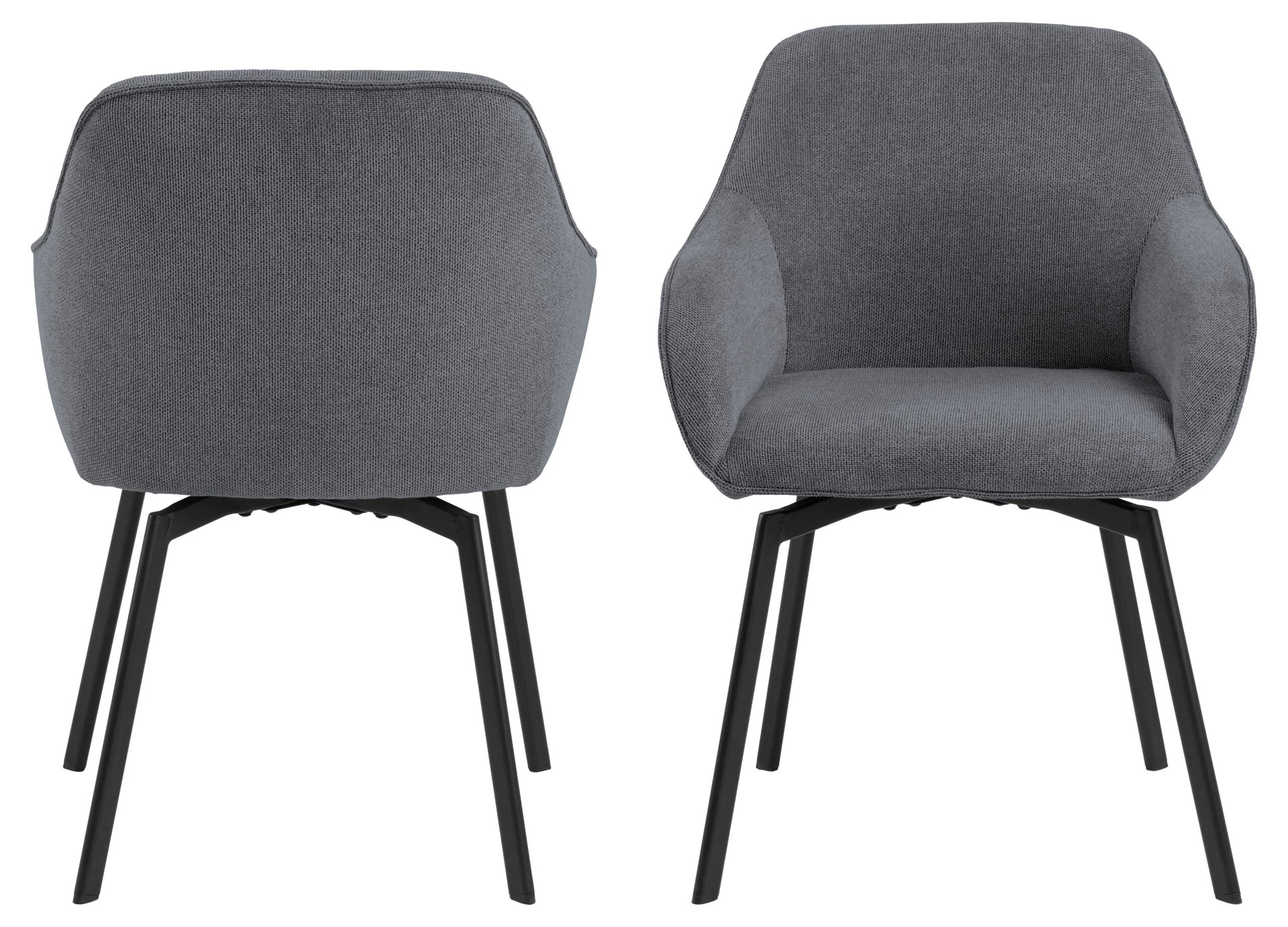 SCAUN DE DINING CLARA CU COTIERA NEGRU