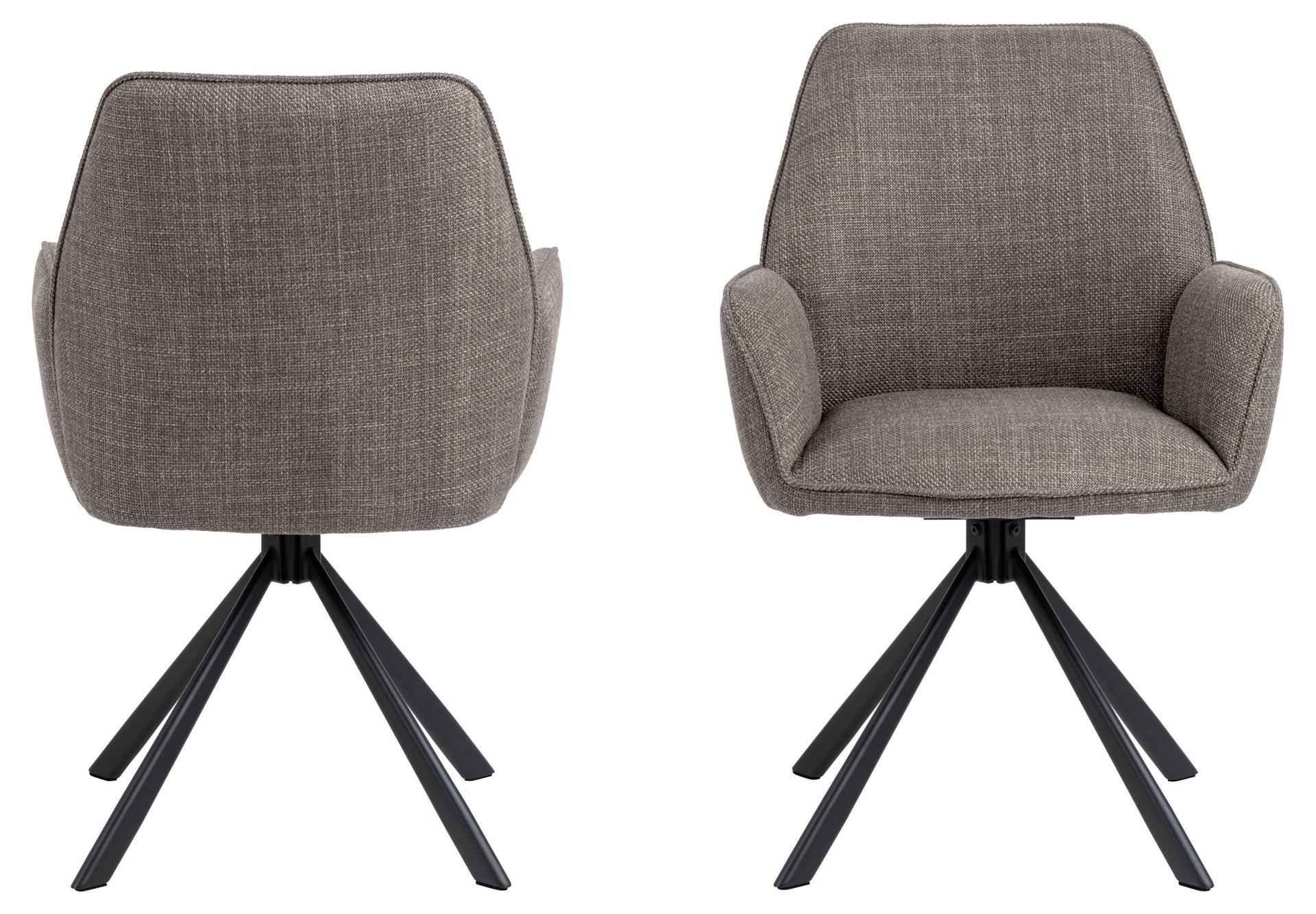 SCAUN DE DINING GLENDA CU COTIERĂ GRI