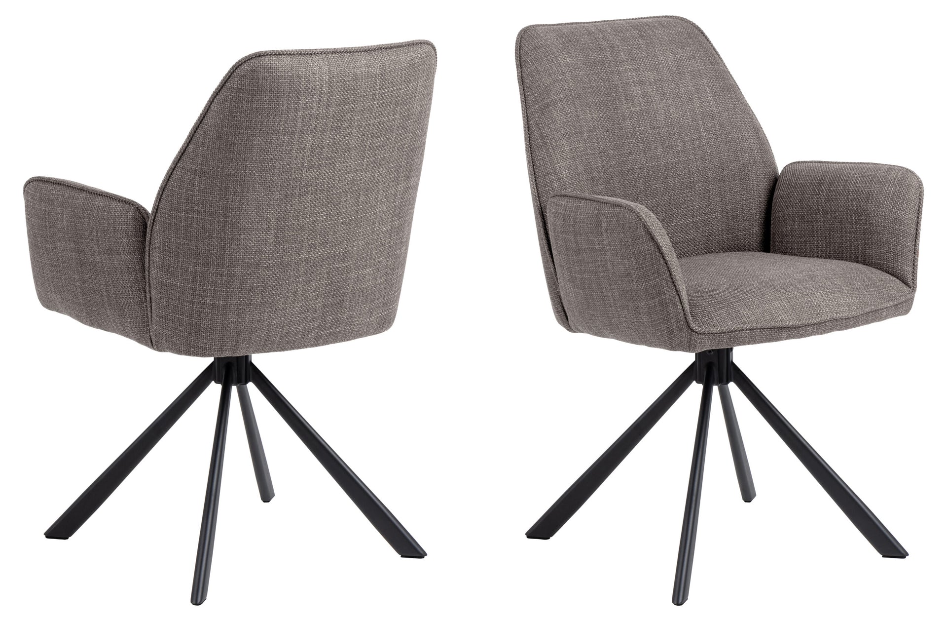 SCAUN DE DINING GLENDA CU COTIERĂ GRI