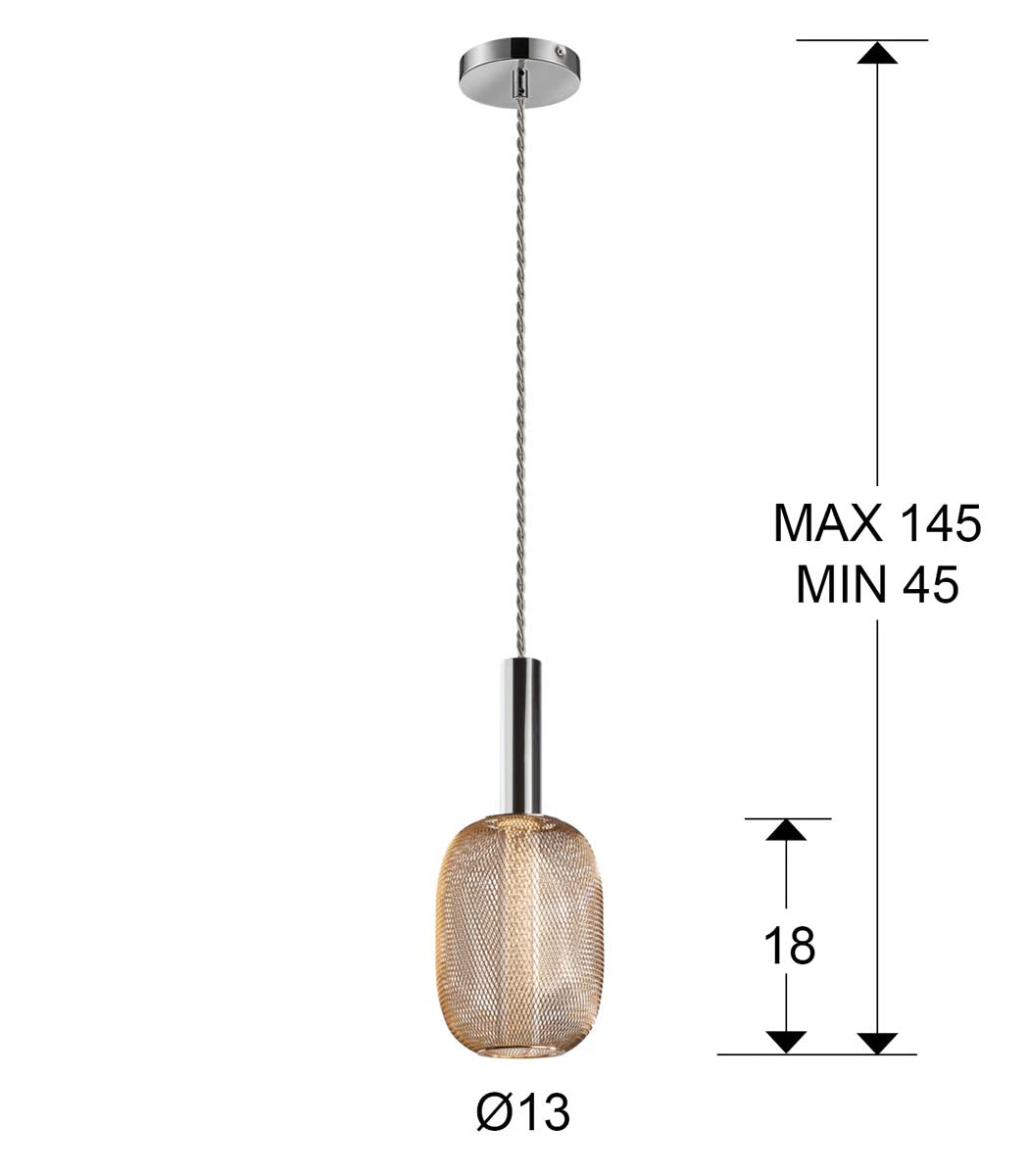 LAMPĂ MICRON, 1L, CROM/AURIT