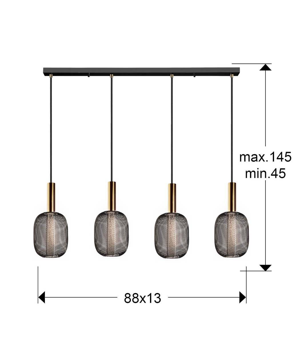 LAMPĂ MICRON 4L., AURIE/NEAGRU