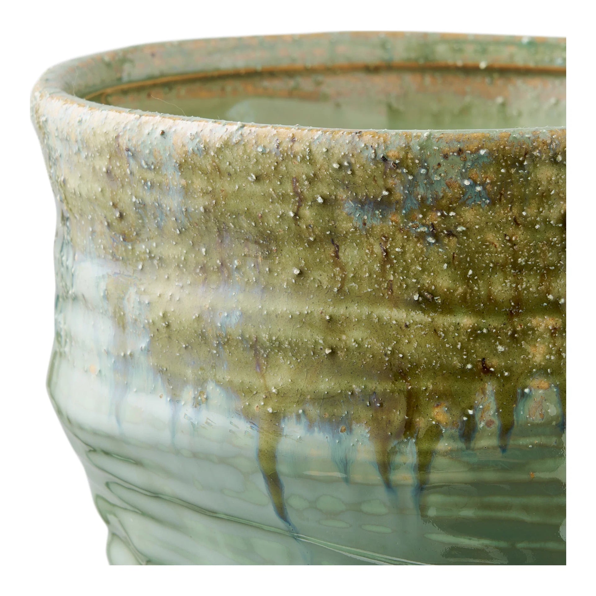 Vaza - ceramică - verde