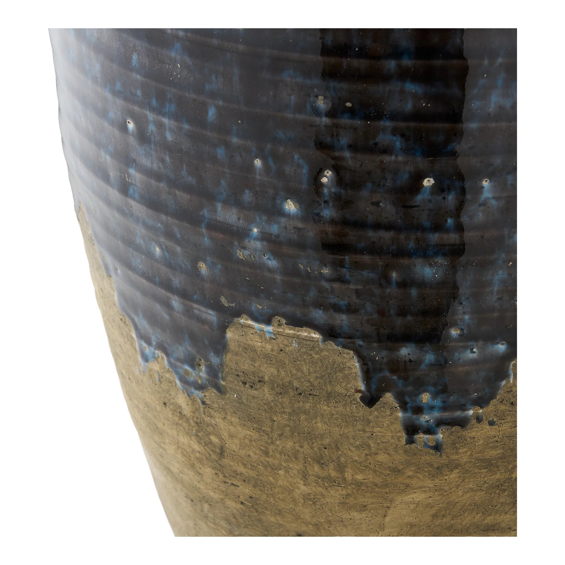 Vaza - ceramică - albastru închis