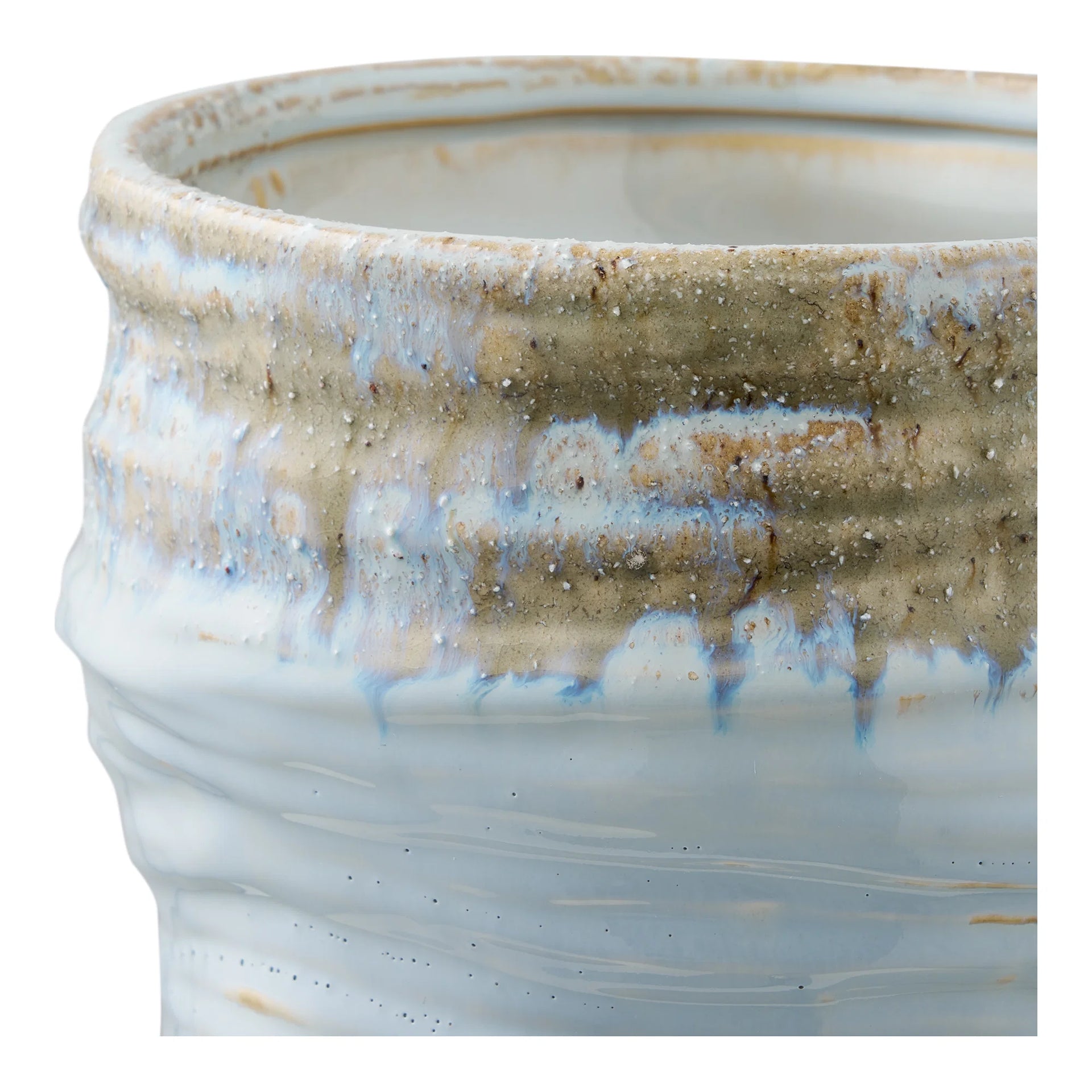 Vaza - ceramică - albastru deschis