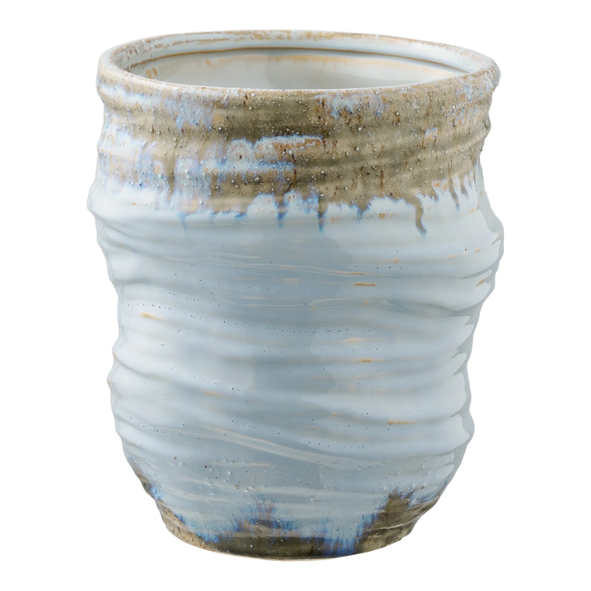 Vaza - ceramică - albastru deschis