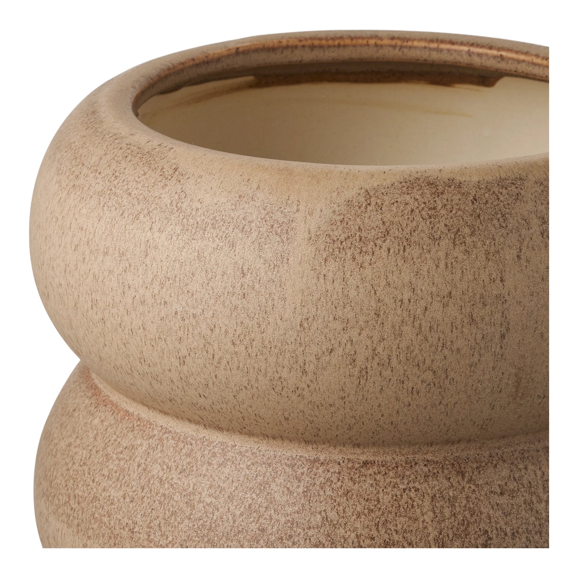 Pot de flori - ceramic - maro