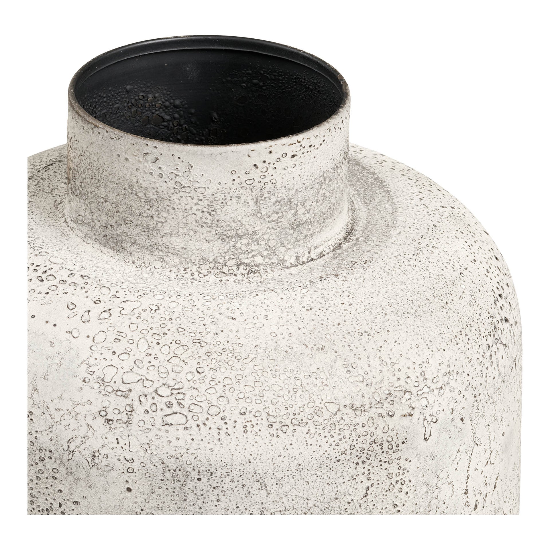 Pot decorativ Hou - Metal - Beige antic