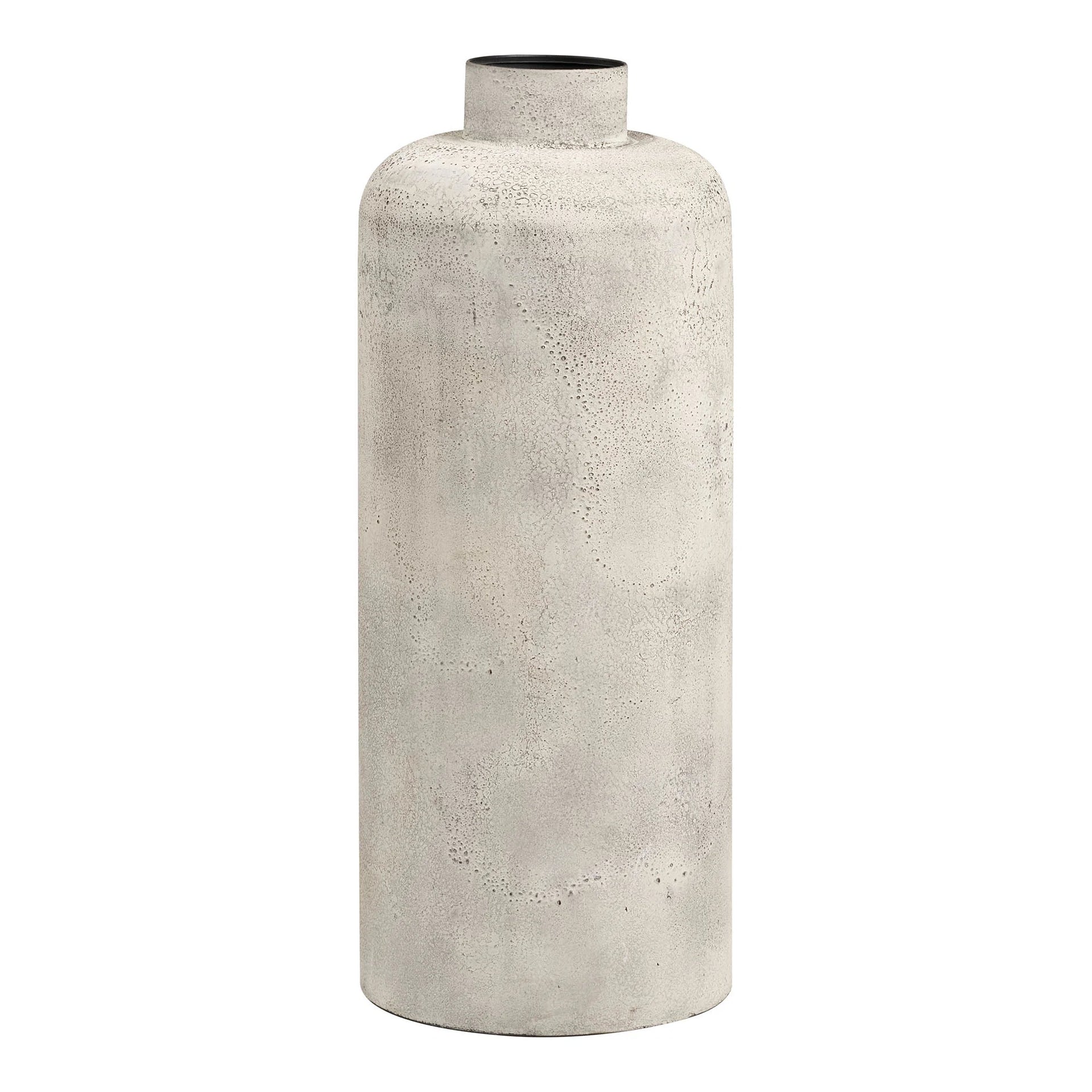 Pot decorativ Hou - Metal - Beige antic