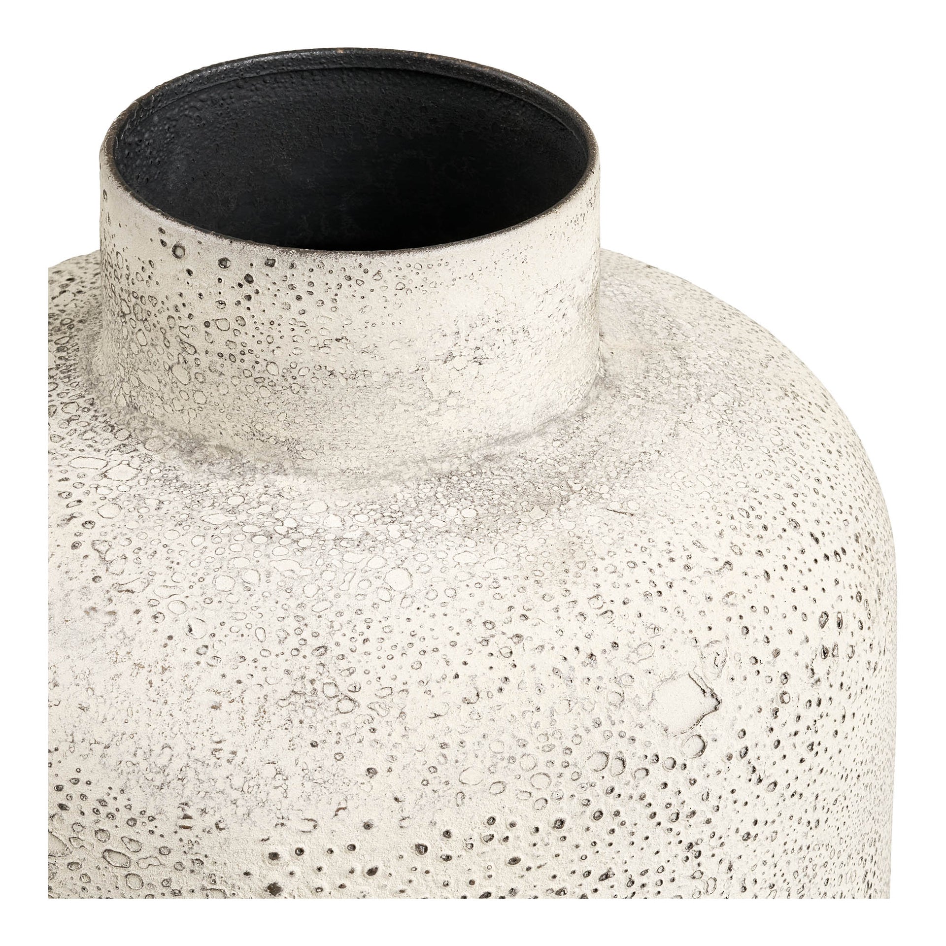 Pot decorativ Hou - Metal - Beige antic