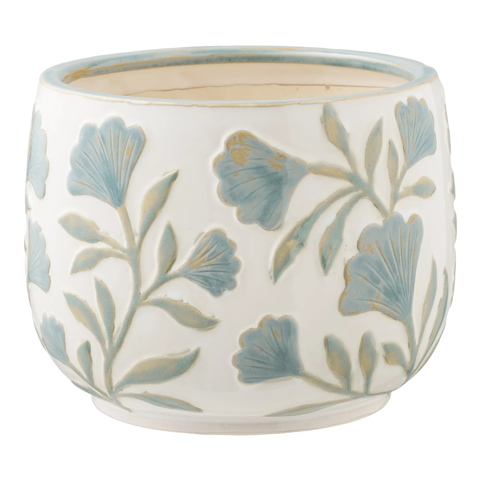 Vas de flori - ceramic - alb