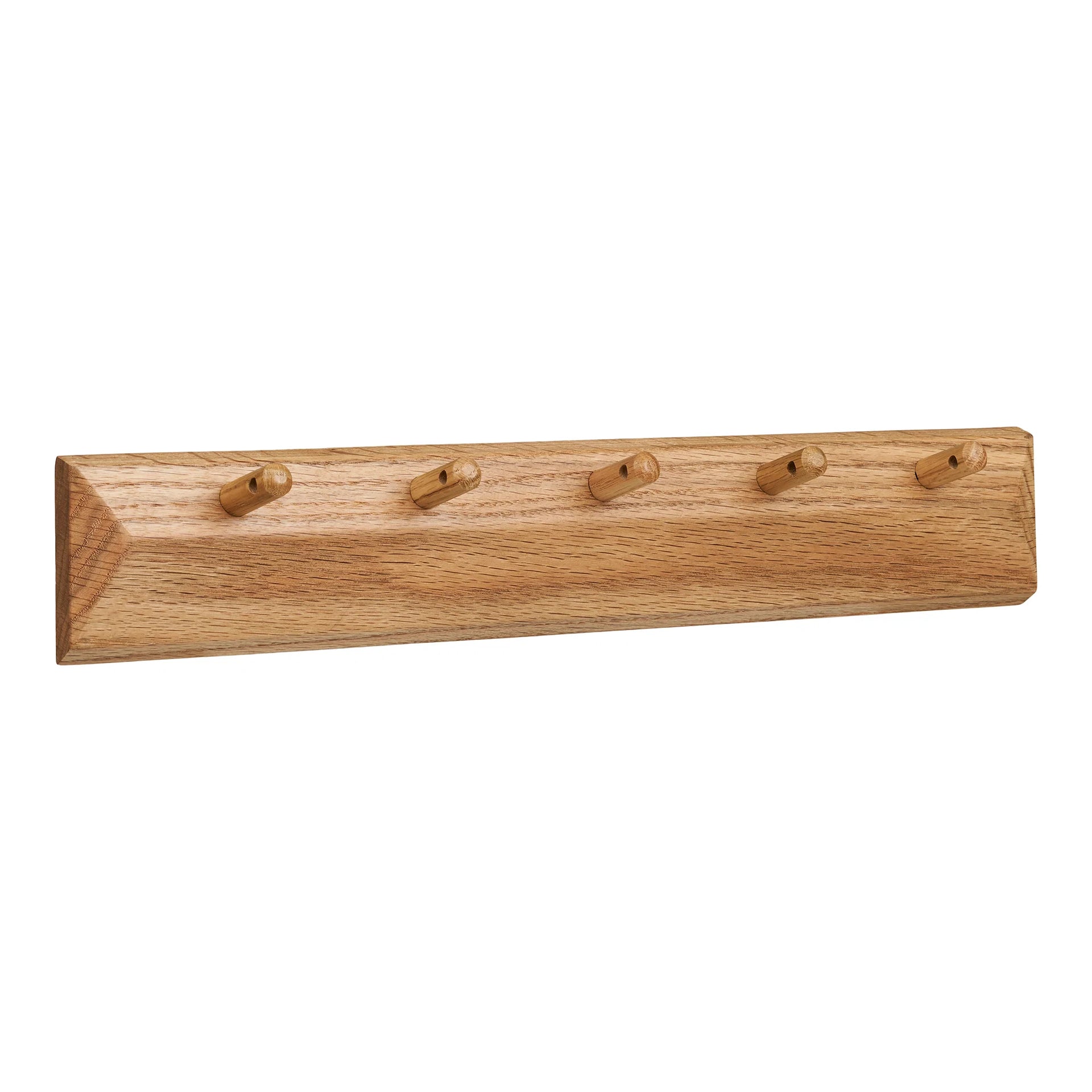 Raft pentru haine cu 5 cârlige - Stejar - Natural