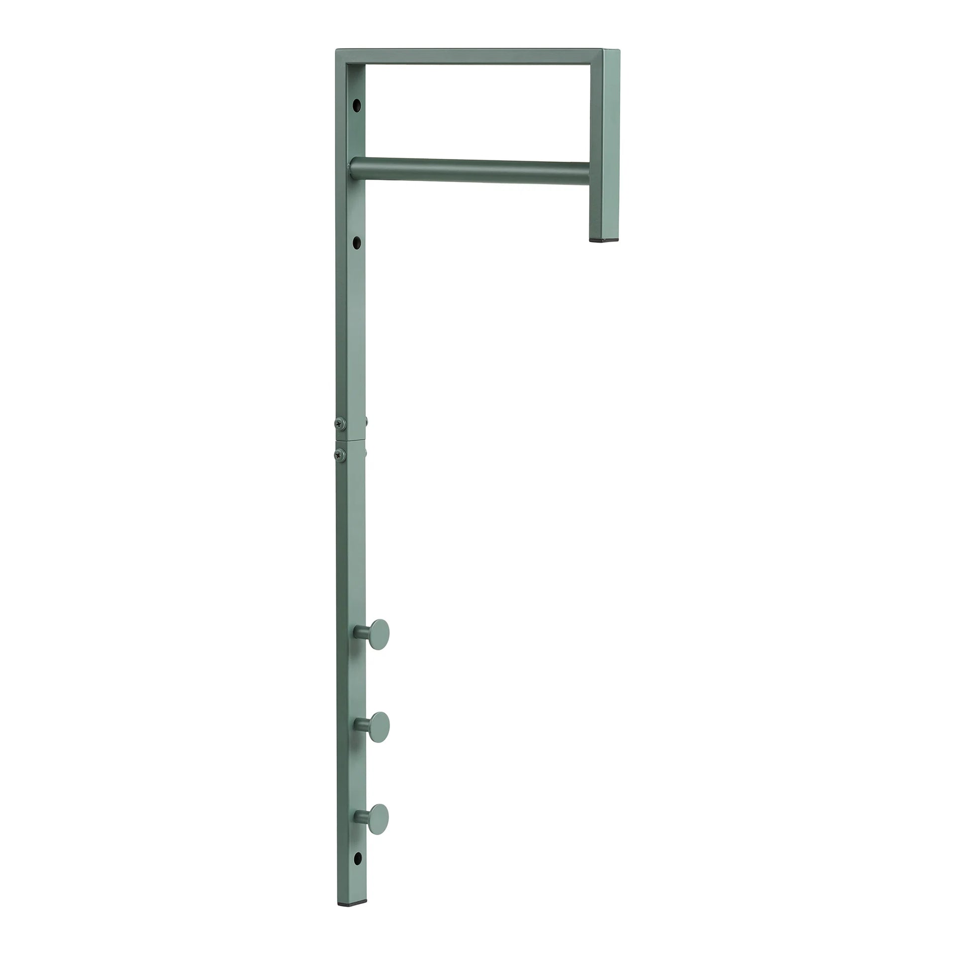 Raftul cu haine din metal - verde
