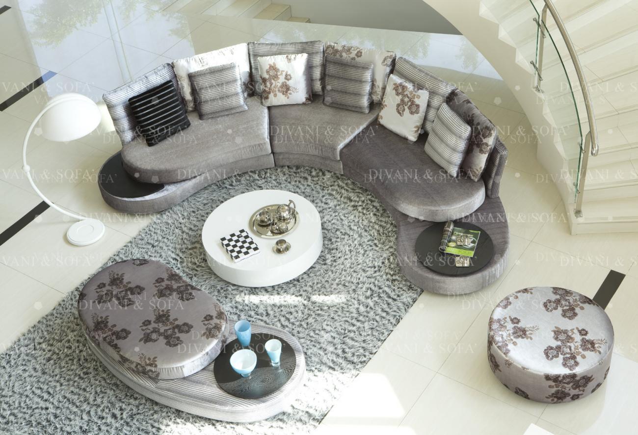 Coltar Monza + Taburet Rotund + Taburet Oval