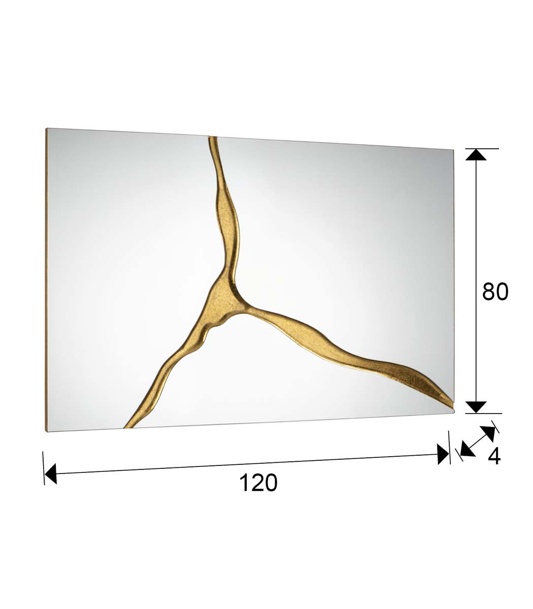 SURCOS II - OGLINDA 80X120, FRUNZE DE AUR