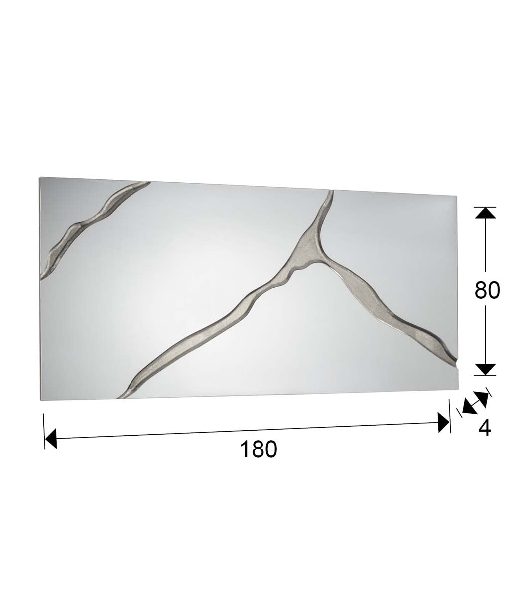 SURCOS II - OGLINDA 80X180, FRUNZE ARGINTII