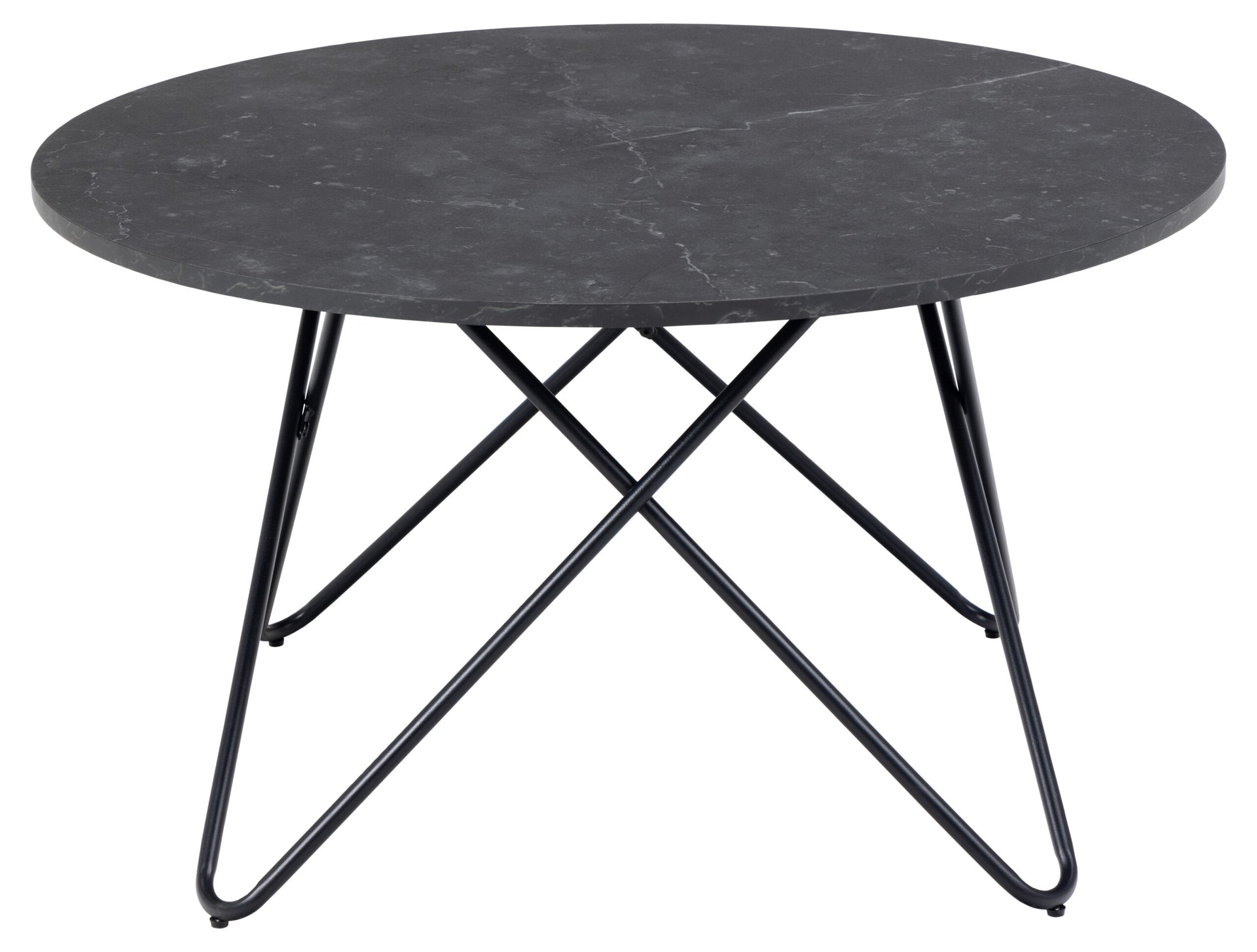 WYRE MASUTA DE CAFEA ROTUNDA NEGRU