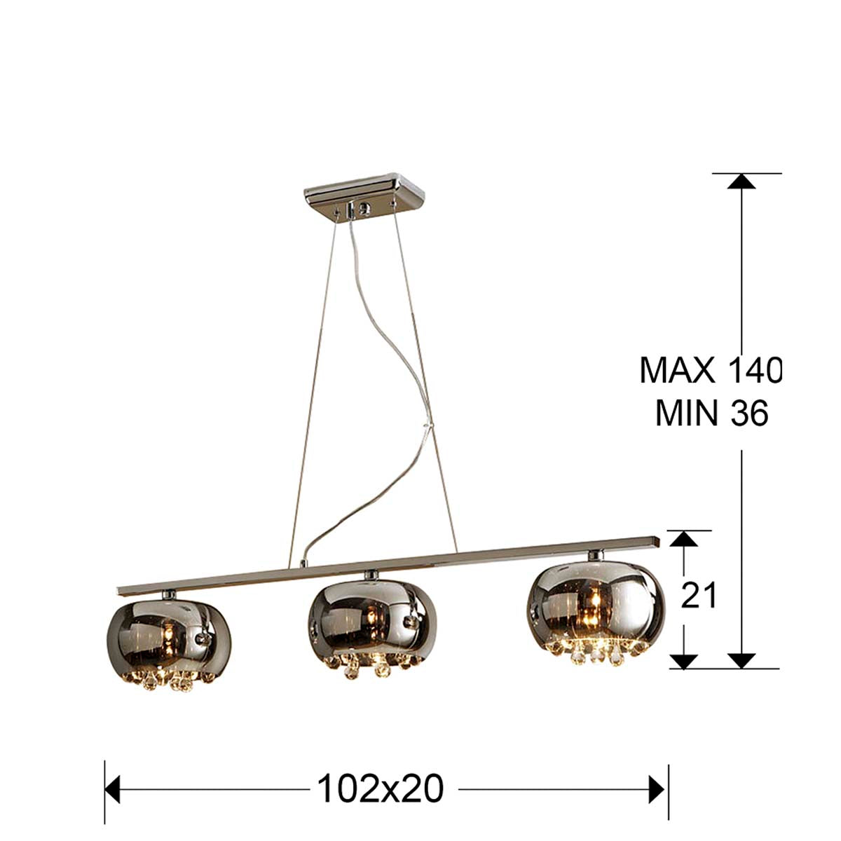Lampă ARGOS 3L. În linie
