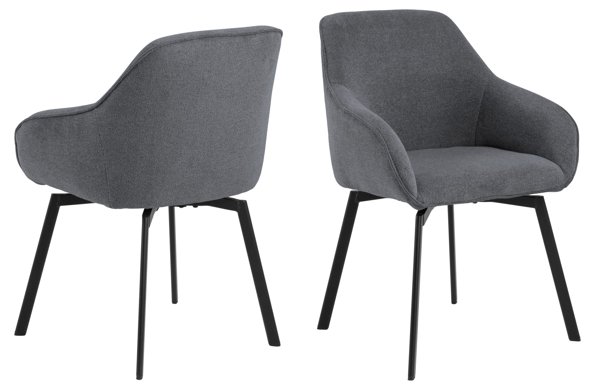 SCAUN DE DINING CLARA CU COTIERA NEGRU