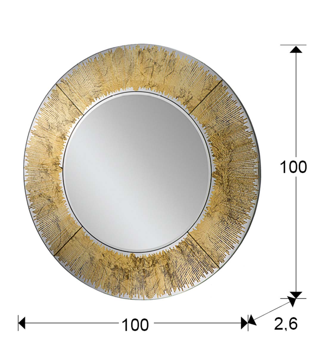 OGLINDA ROTUNDĂ AURORA, 100 cm