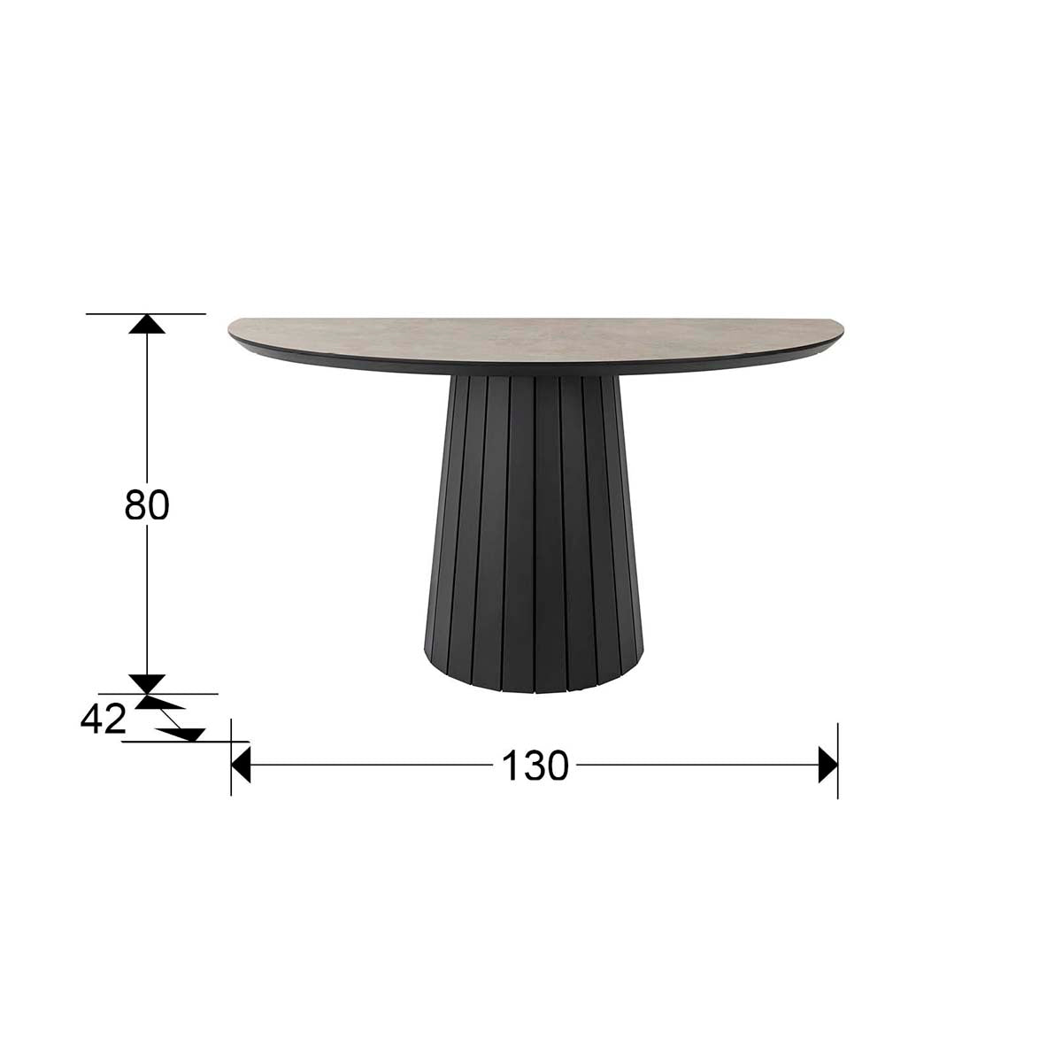 KORIA - CONSOLĂ - PIATRĂ/NEGRU