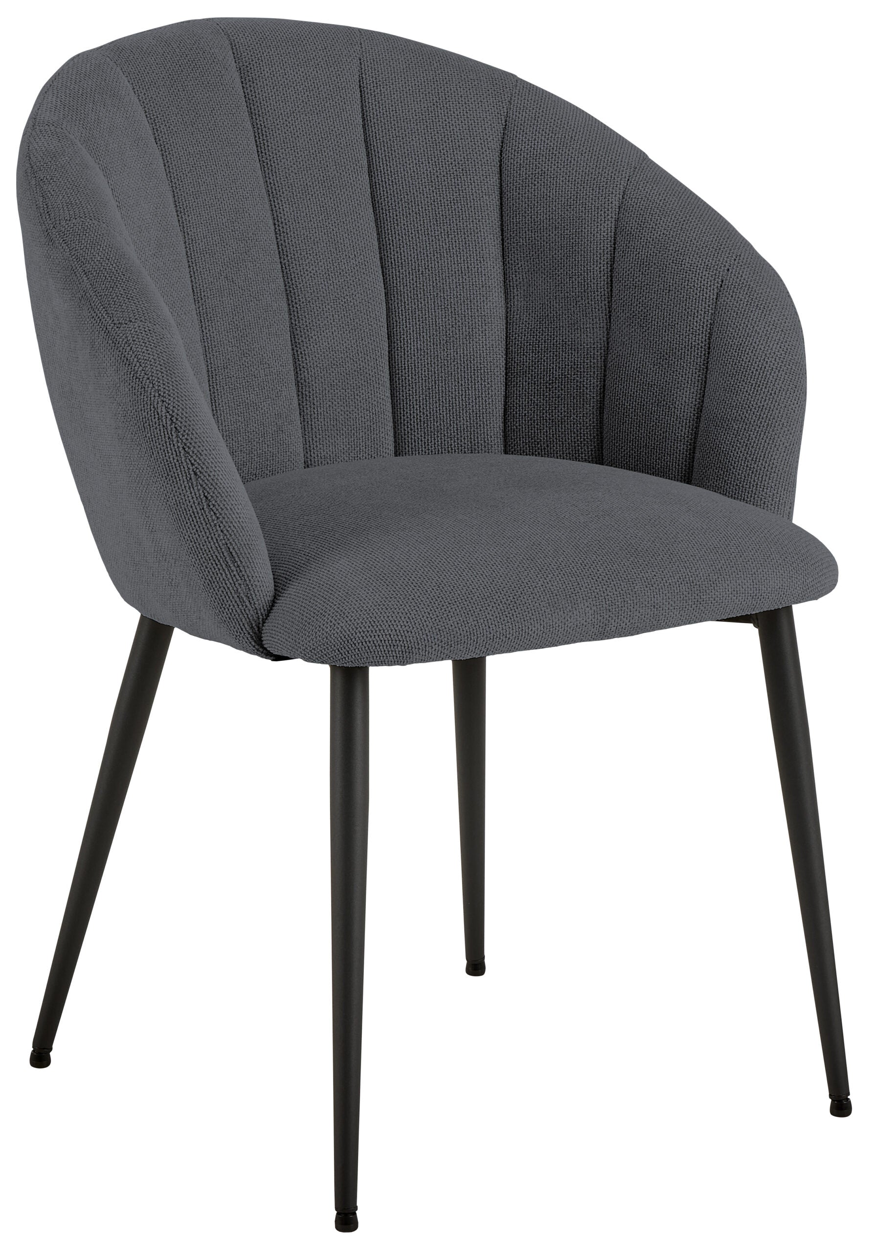 SCAUN DANIELLA CU COTIERĂ NEGRU