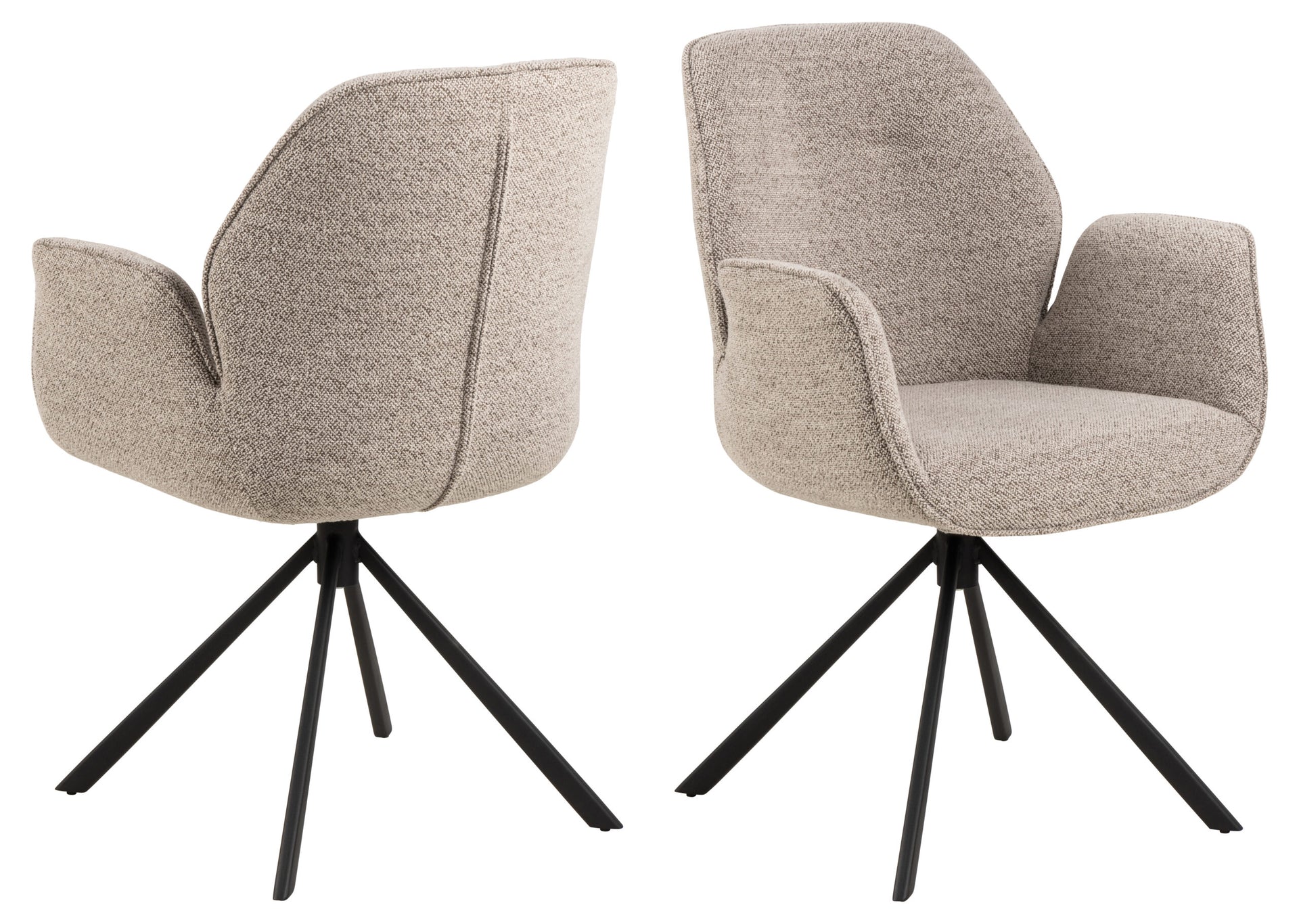 SCAUN DE DINING AURA CU COTIERĂ BEJ