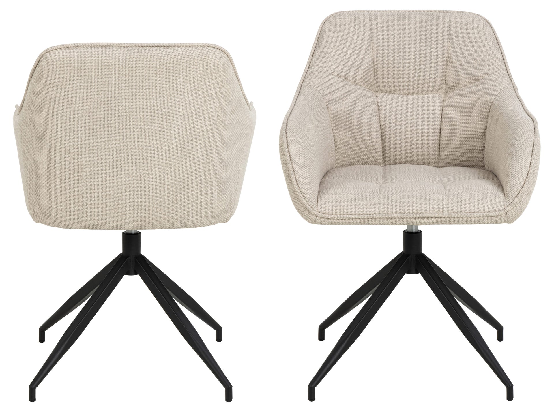 SCAUN DE DINING BRENDA CU COTIERĂ BEJ