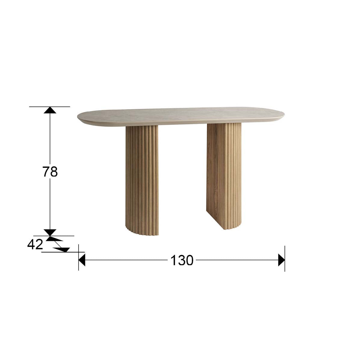 IRATI - CONSOLĂ - PIATRĂ/LEMN