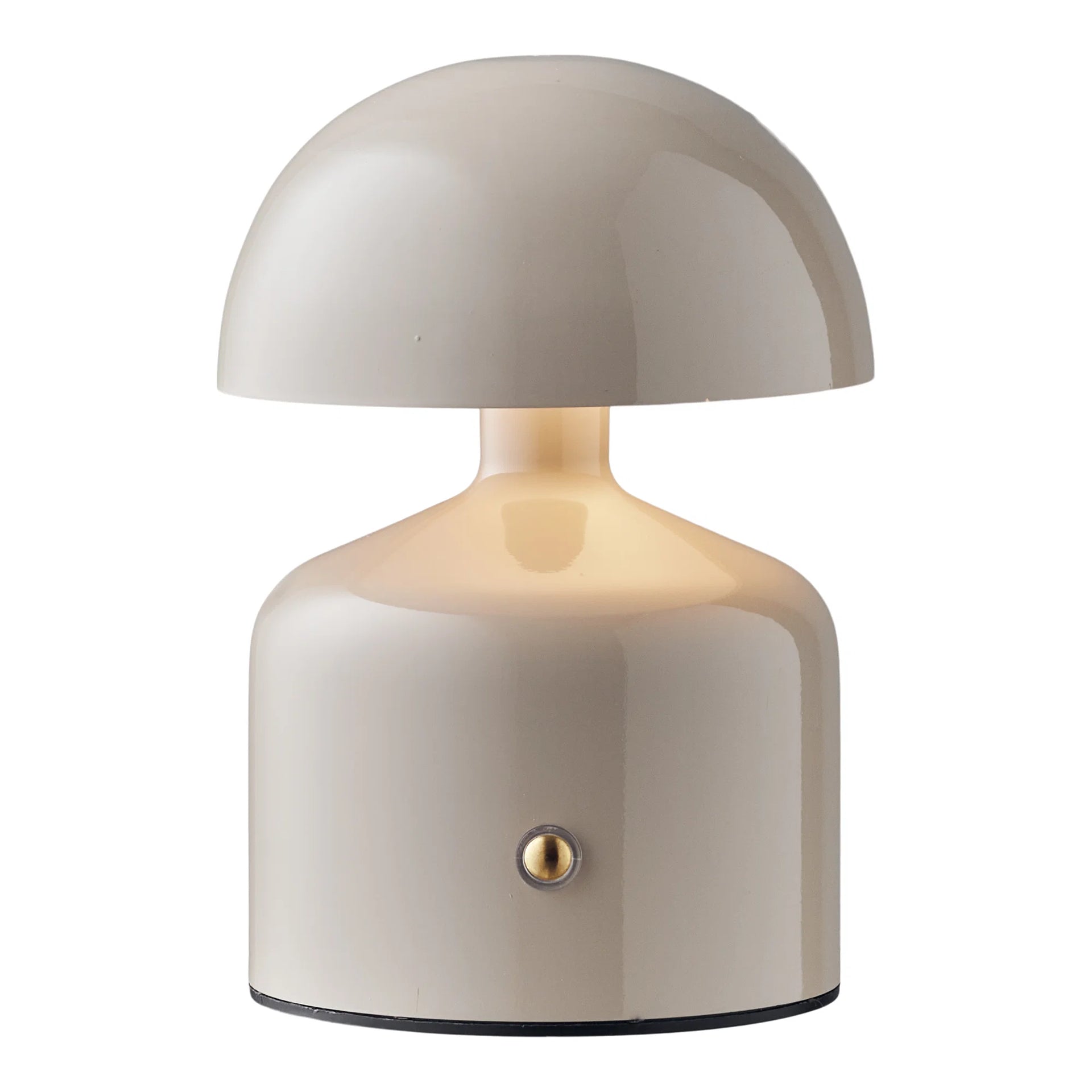 Lampa de masă Aulla - oțel, ABS - gri