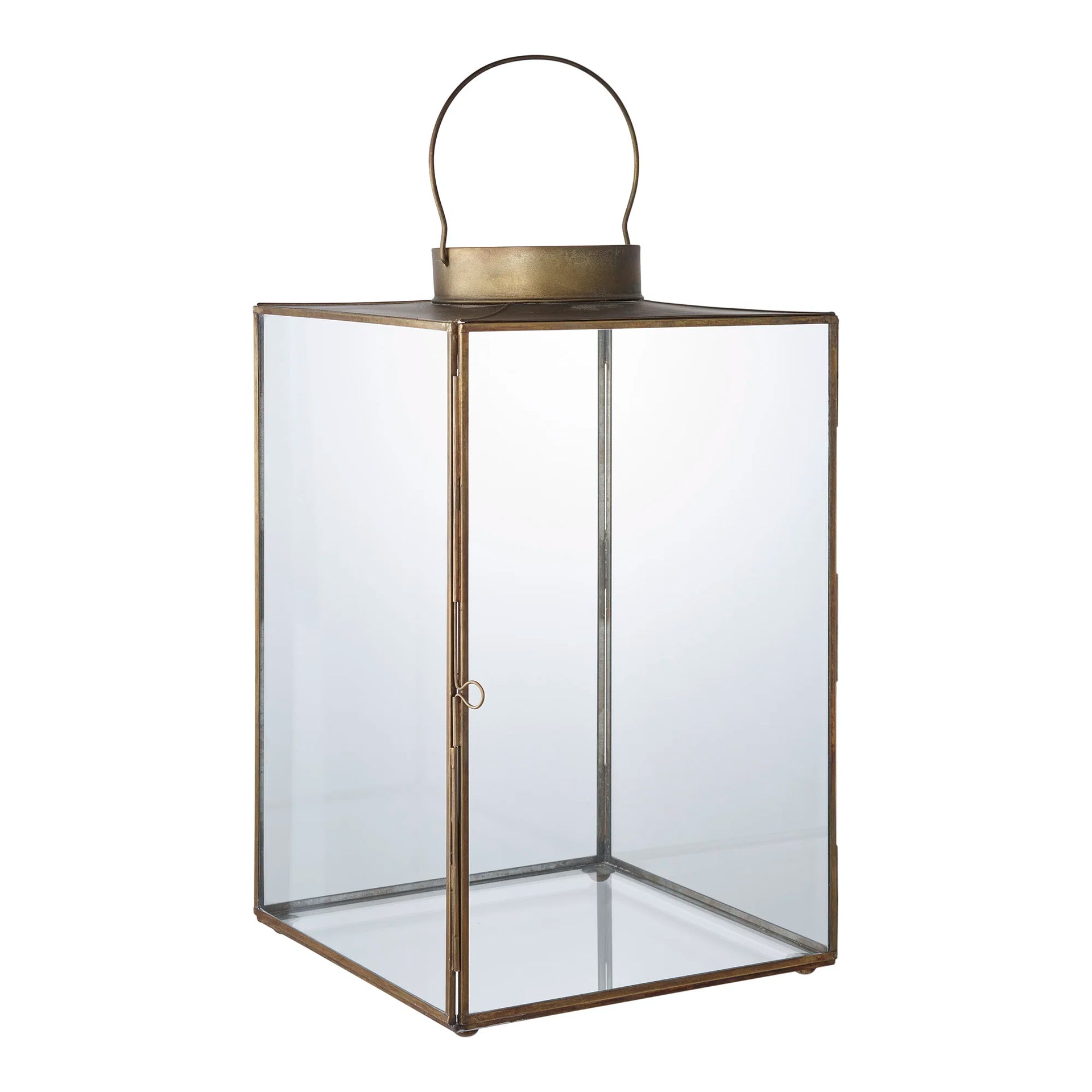 Mohali Lantern - sticlă, metal - look antice din alamă