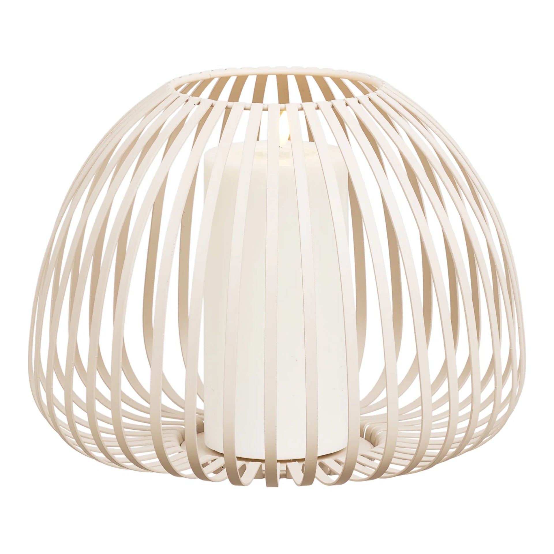 Stoense Lantern - Metal - Beige