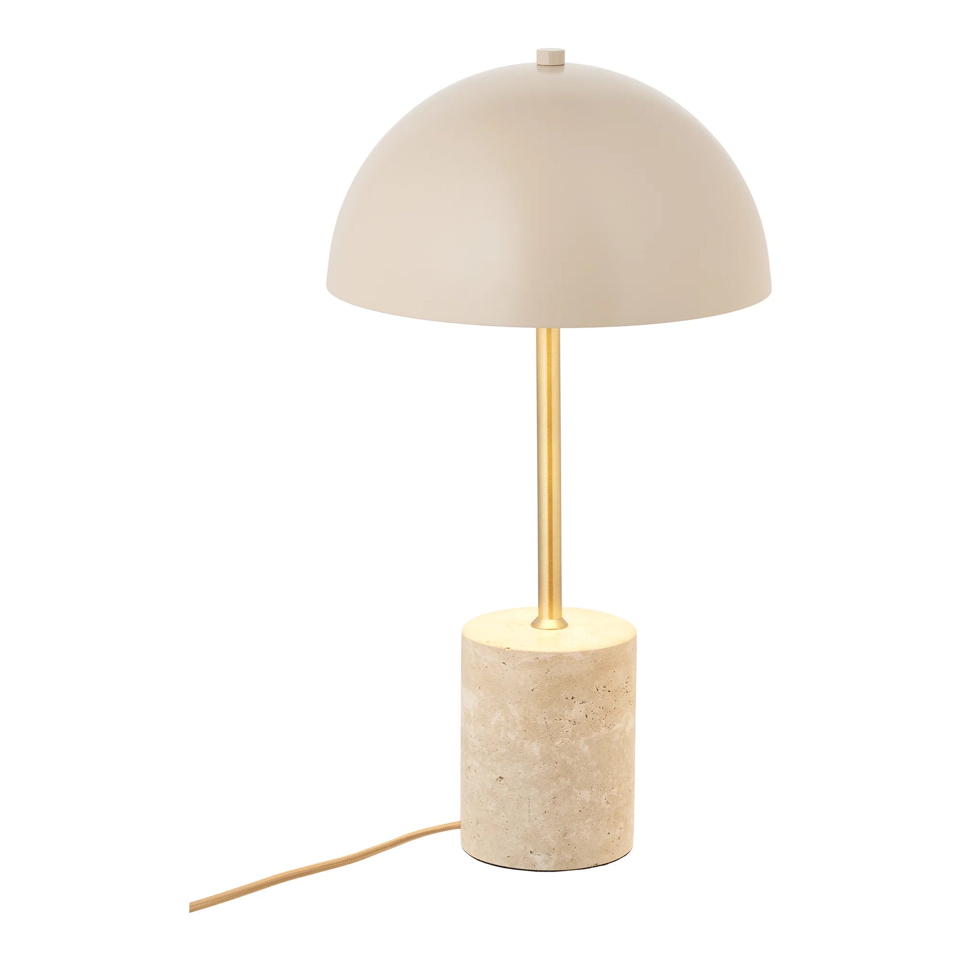 Lampa de masă Sheffield - marmură, oţel - bej