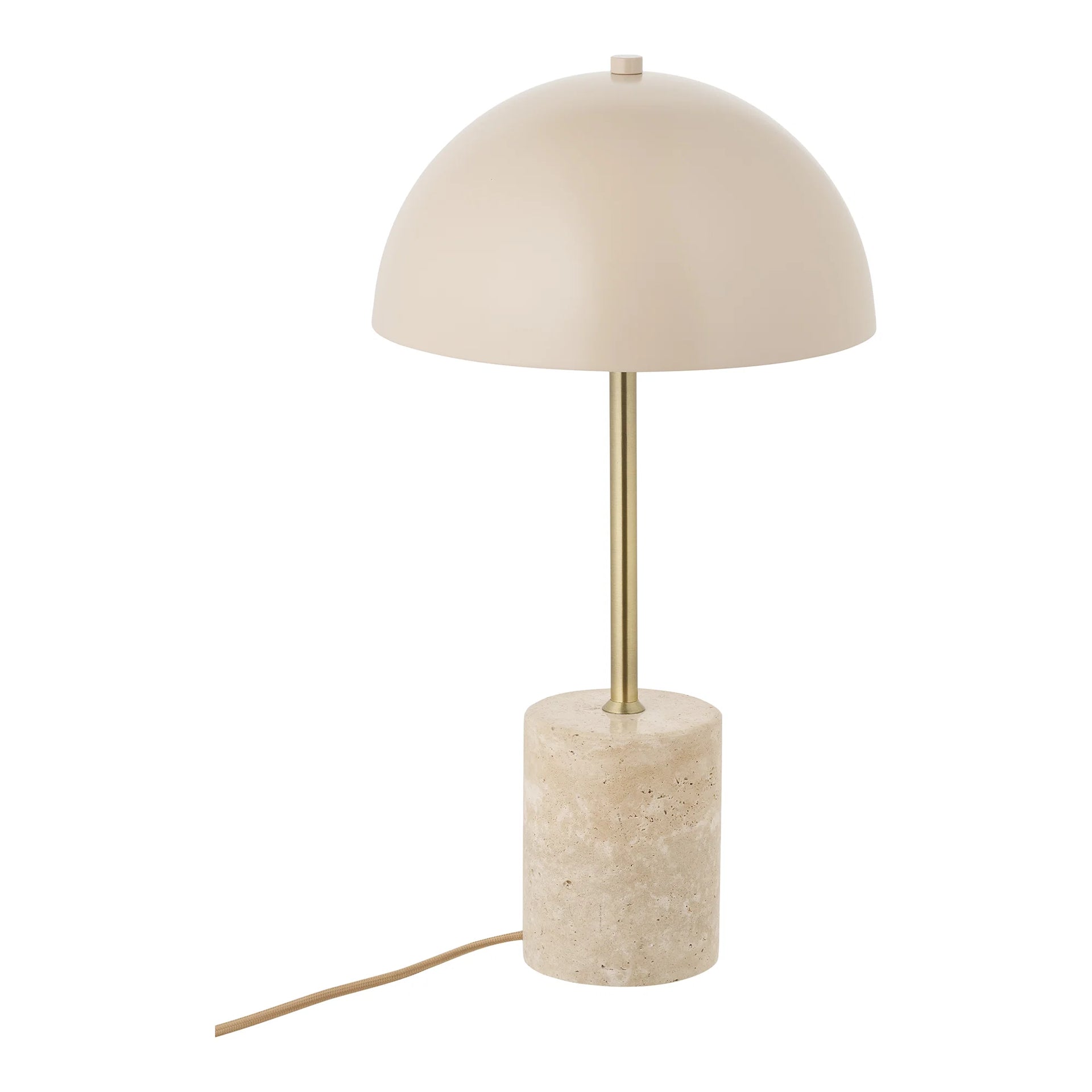 Lampa de masă Sheffield - marmură, oţel - bej
