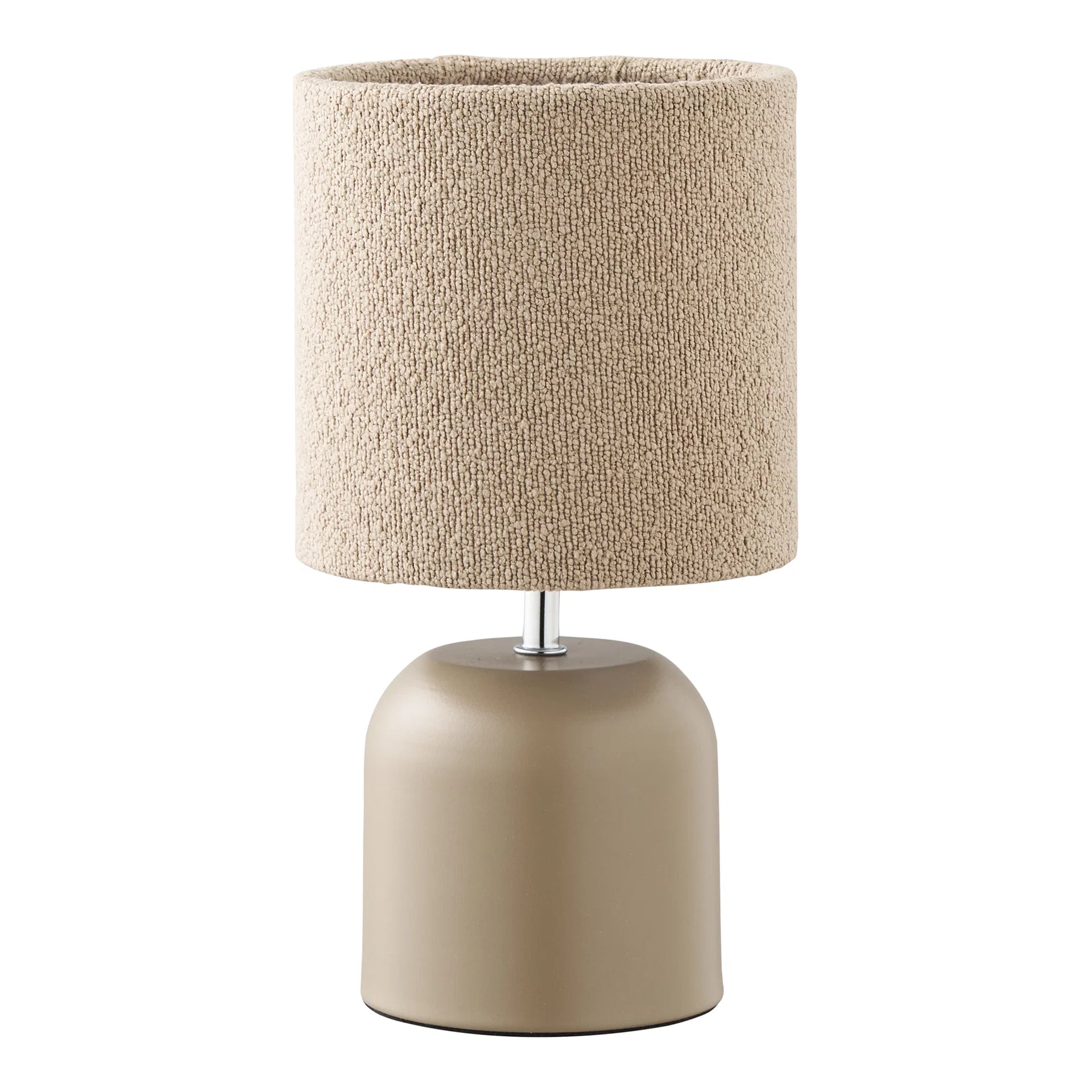 Lampa de masă Morley - metal, plastic, țesătură - gri