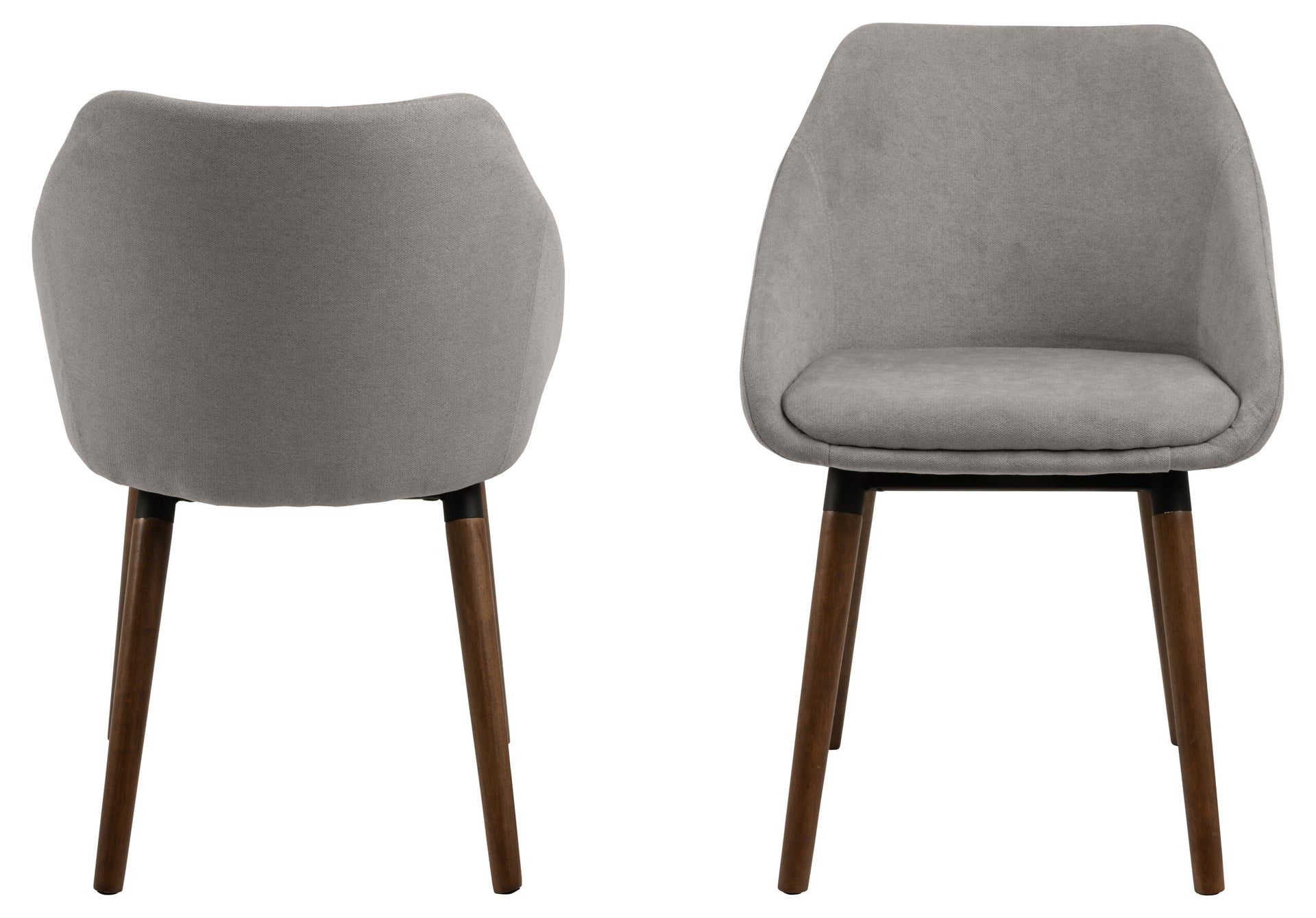 SCAUN NILS CU COTIERA GRI DESCHIS