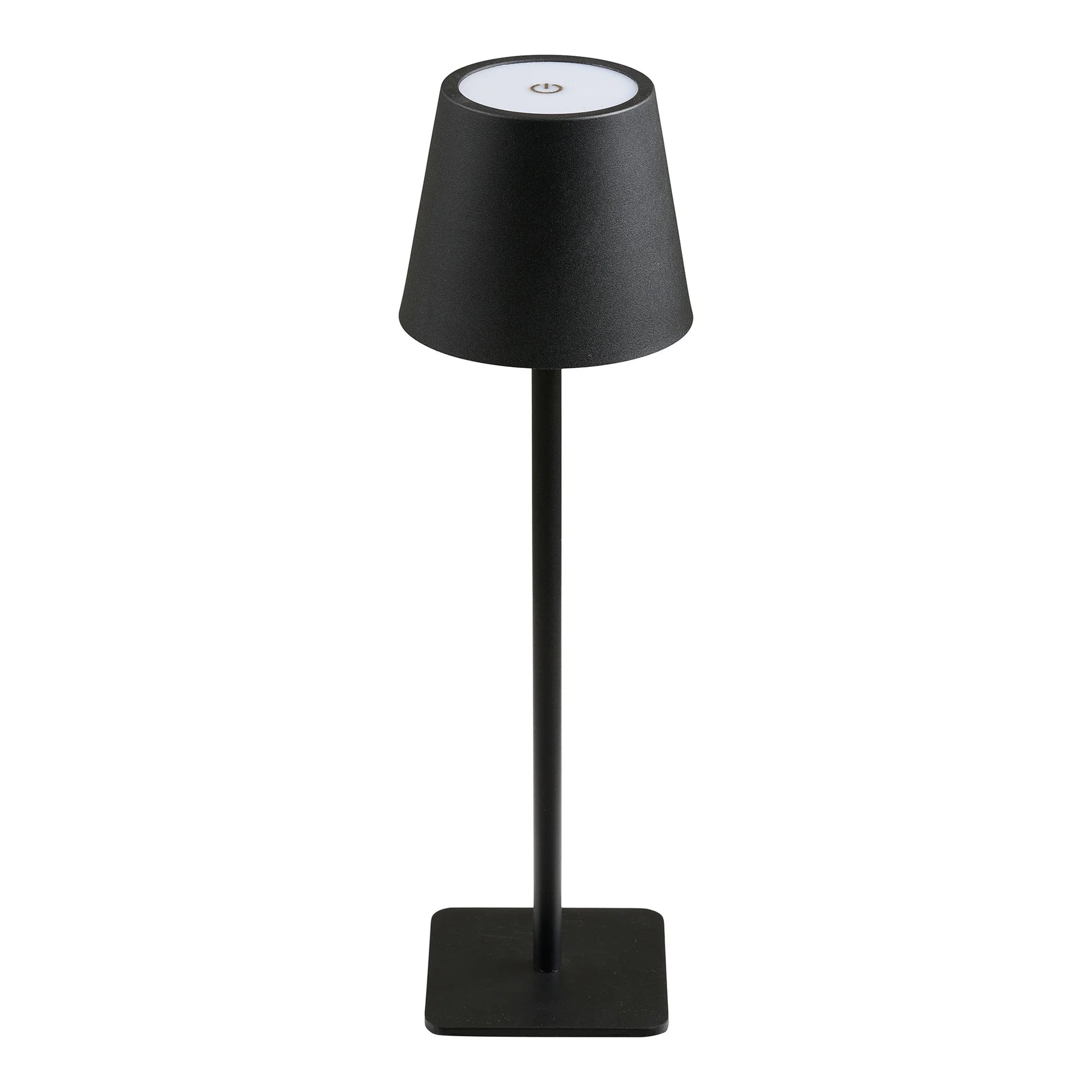 Lampă de masă Bradford - metal, fibră de sticlă - negru