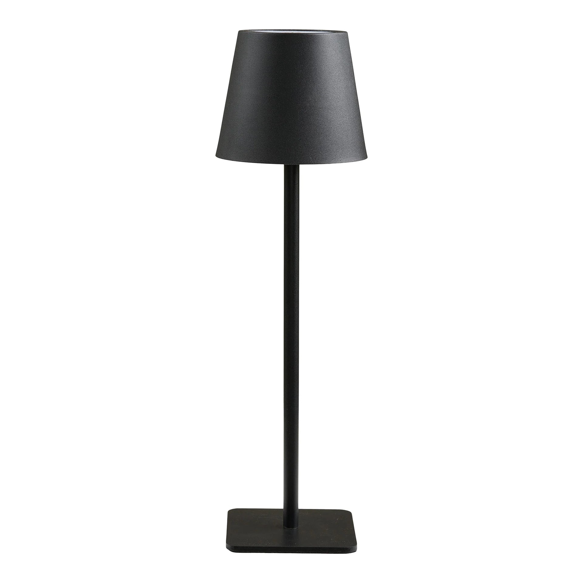 Lampă de masă Bradford - metal, fibră de sticlă - negru