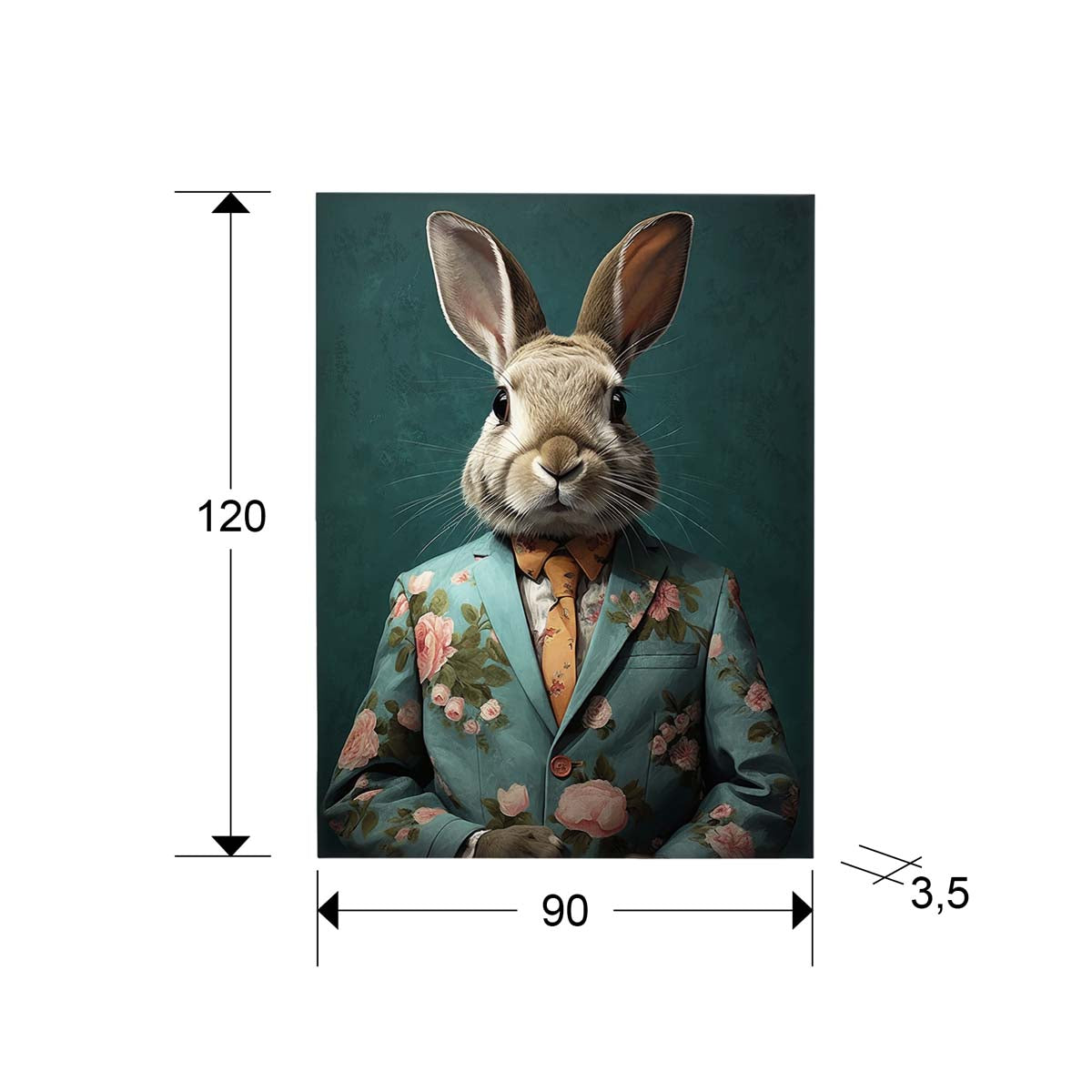 DL. RABBIT - ACRILIC 90x120