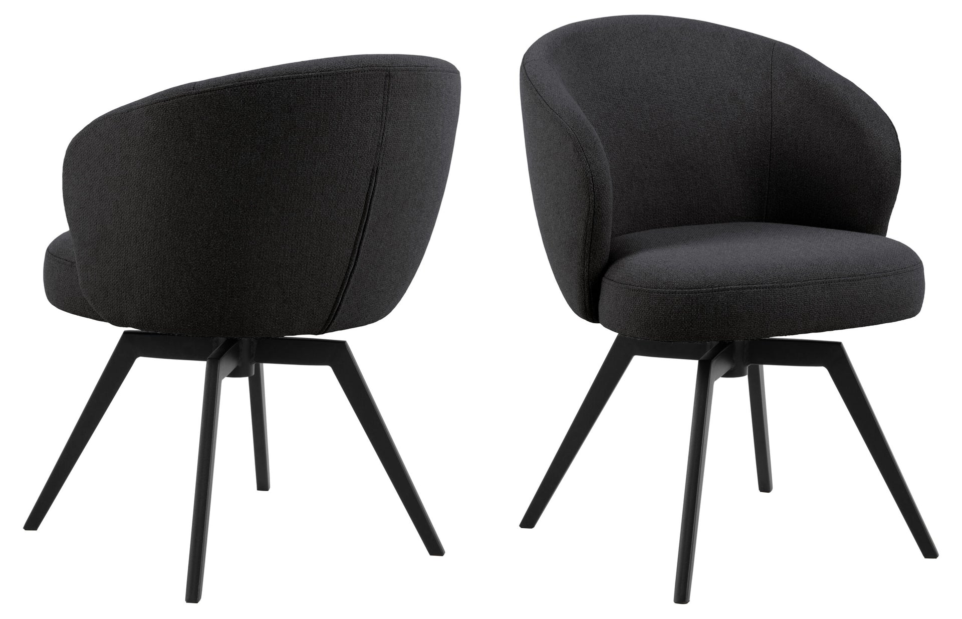 SCAUN DE DINING DARLENE CU COTIERĂ NEGRU