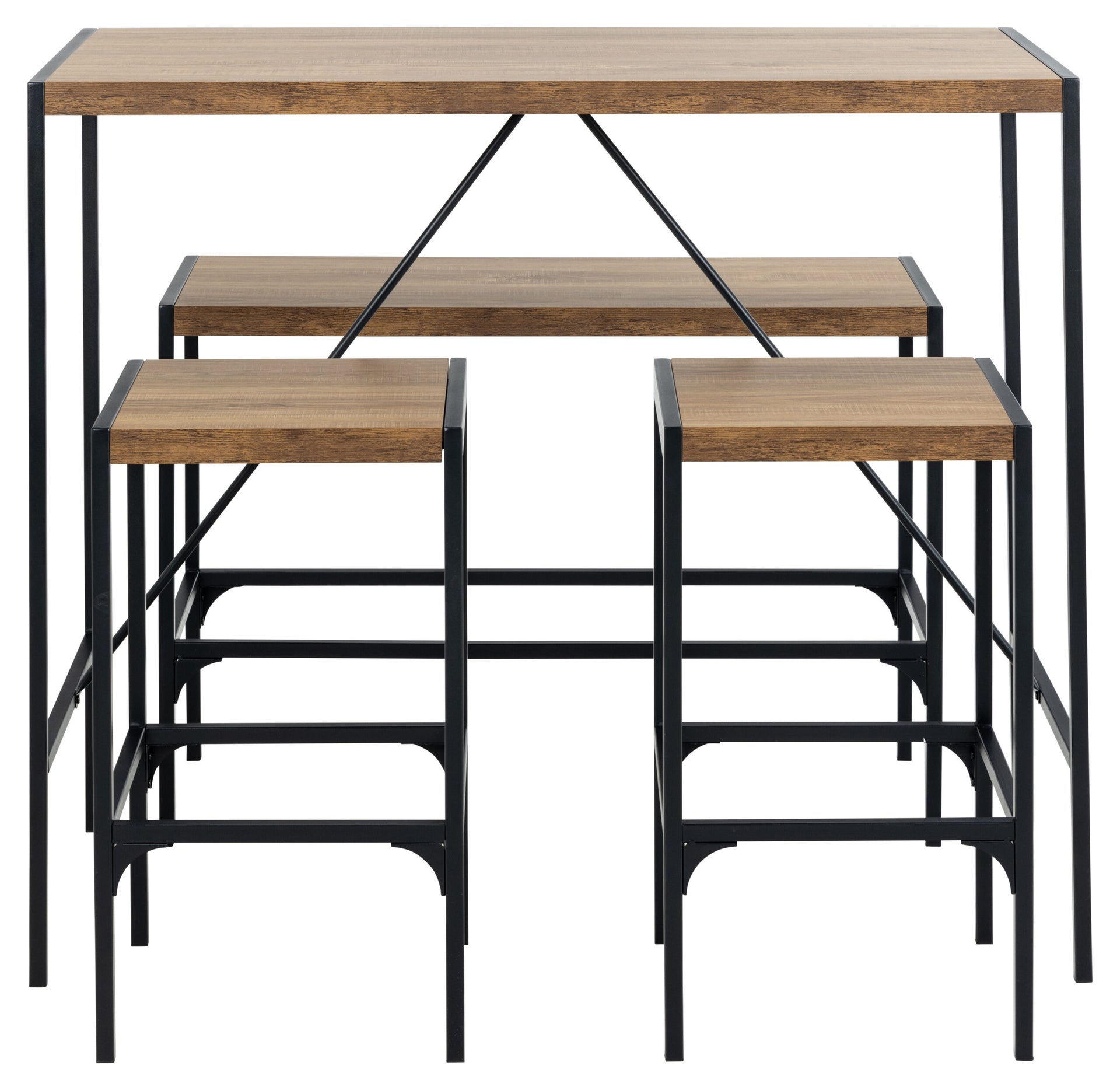 SET MASA DE BAR DREPTUNGHIULARA BAHAMAS STEJAR