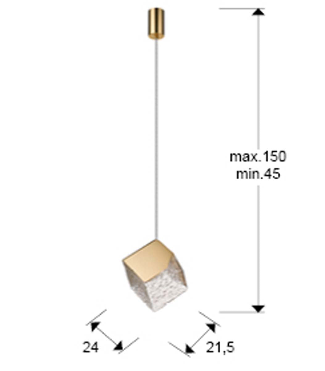 Lampă Priscila 1L., Aurie