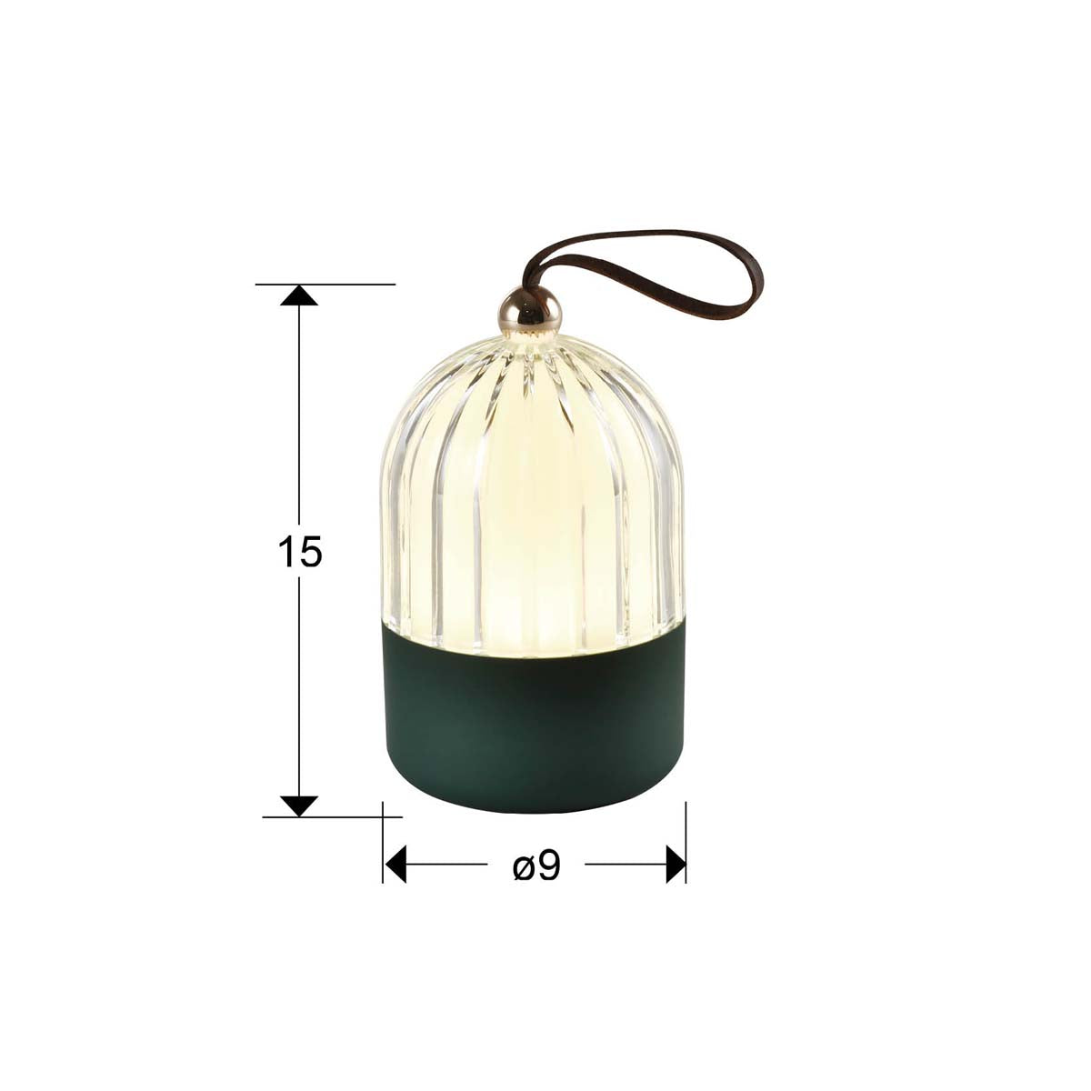 CHIQUI - LAMPĂ DE MASA PORTATĂ VERDE CCT