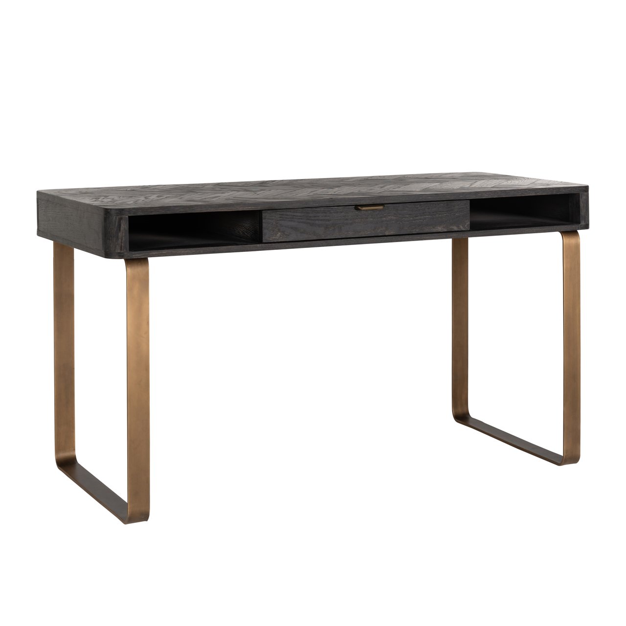 Desk Blackbone Brass Black Rustic