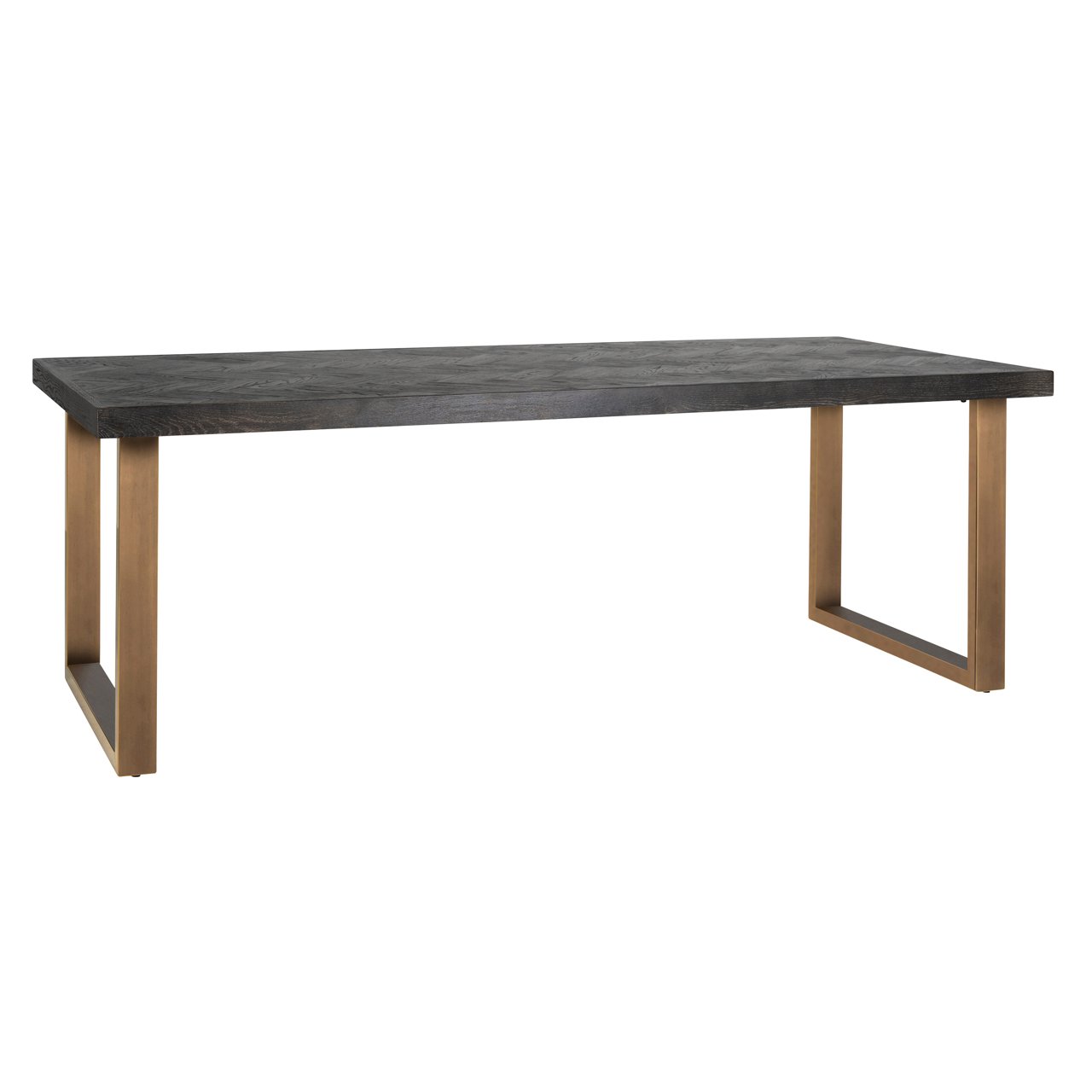 Dining Table Blackbone Brass Black Rustic 180