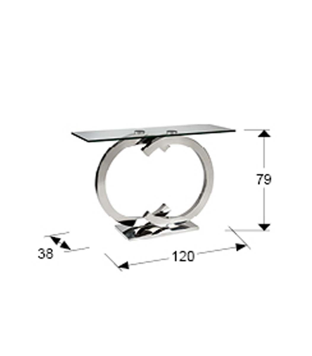 MĂSUȚĂ CONSOLĂ CASANDRA, OȚEL