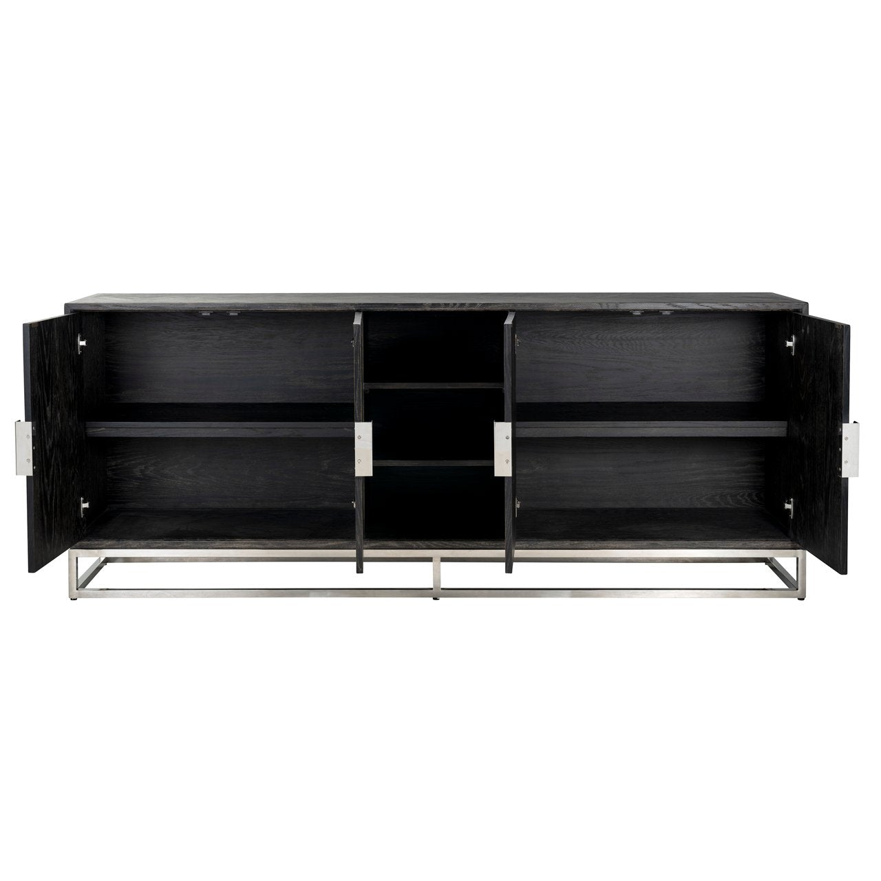 Sideboard Blackbone Silver Black Rustic