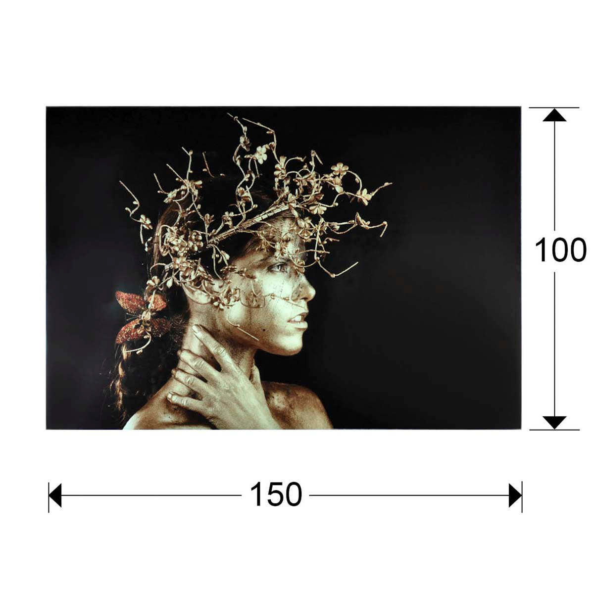 MUJER DORADA FOTOGRAFIE 150x100