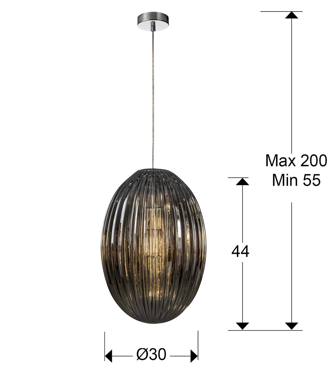 Lampă Ovila 1L. Fumat 30Ø