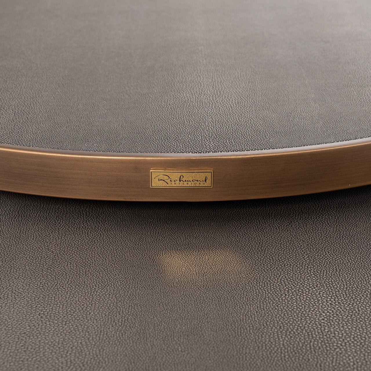 Coffee Table Bloomville Brass Shagreen (Set Of 2)