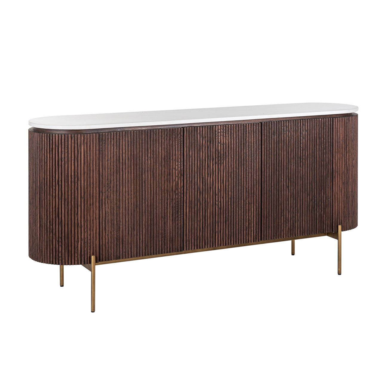 Sideboard Barkley Brushed Gold – elegant storage and display